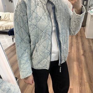 Women’s Quilted Light Blue GAP Medium